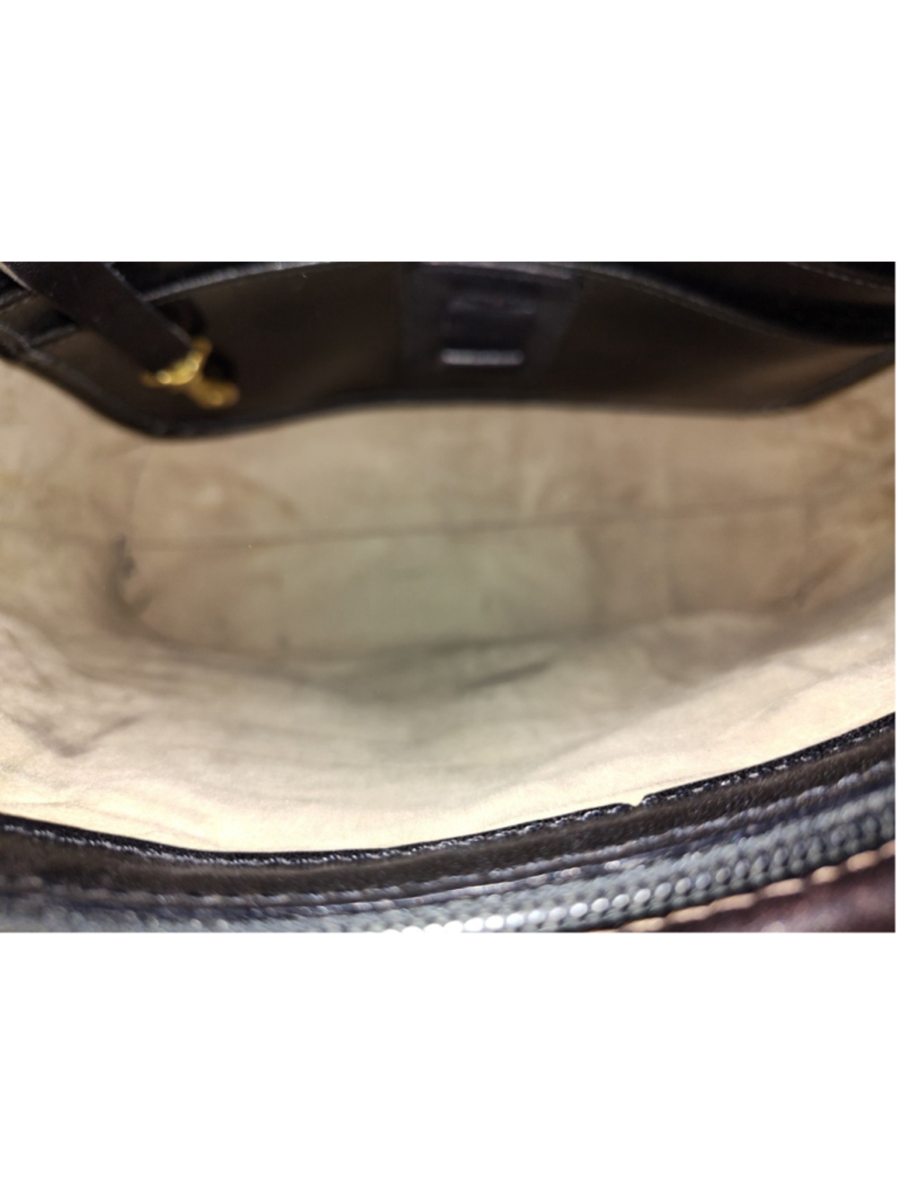 Brahmin Black and cognac brown leather bag - Picture 9 of 12